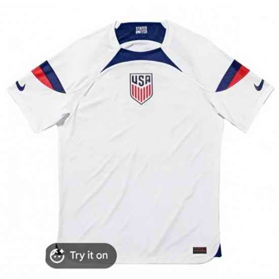 USA Blank Soccer White Jersey